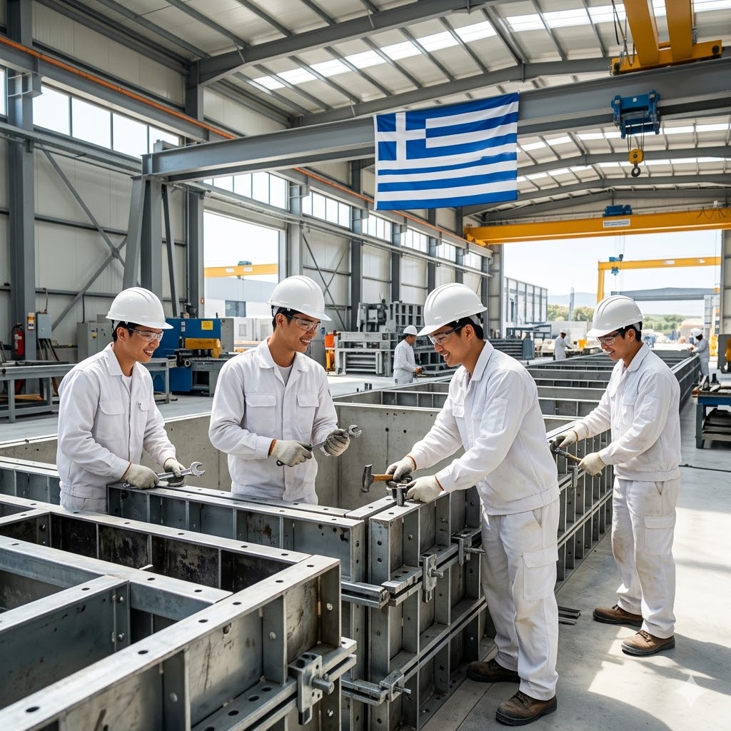 Tuyển 06 nam thợ cốp pha kim loại làm việc tại Hy Lạp - Lương cơ bản: 39,30 euro/ngày.